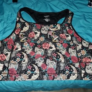 Tattoo Skull/Moon Active Torrid Sports Bra